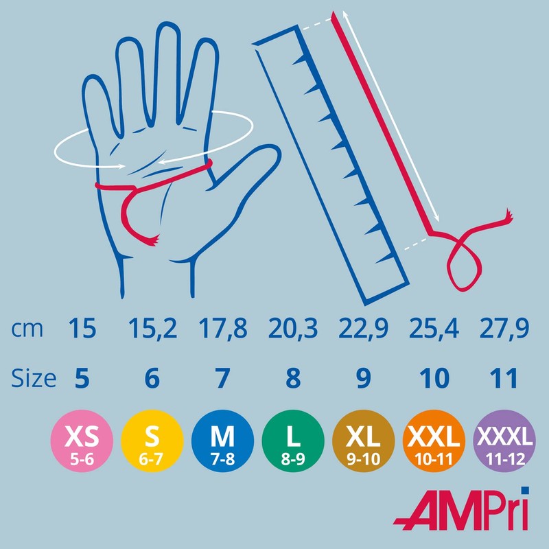 Med-Comfort Apple Nitrile Gloves, Apple Green, Size L, Powder-Free, Nitrile