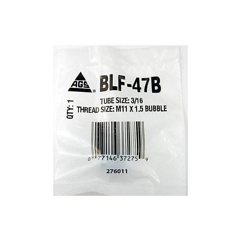 AGS BLF47B Bubble Nut, 3/16" (M11 X 1.5)