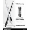 JusArt Black & White & Gold Paint Pen Brush Tip,