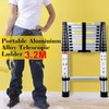 Multi-Purpose 3.2M (10.5ft) Aluminium Telescopic Folding Extension Ladders Collapsible Ladder