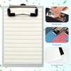 AZWOOD Mini Clipboard, 10 x 15 cm Plastic Clipboard, Small