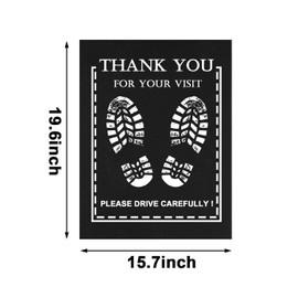 RUENXG Disposable Floor Mats for Car 30Pcs Disposable Car Floor Mat Black Car Floor Mat Protector Portable Vehicle Foot Pads Car Wash Automotive Floor Mat Protector for Car Vehicles Wash 19.6"x15.7"