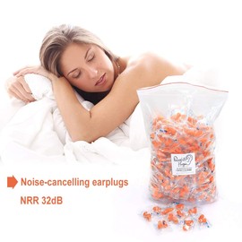 Quality Foam Earplugs 200 Pair - 32dB Noise Cancelling Soft High Decibel Ear Plugs for Noise Reduction Ear Protection Construction Loud Music Shooting Guns Work Safety Hearing Protection Ear Plugs | Quality Plugs by Rips