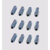 12 Pack 1/4-28 X 7/8" Long Fine Thread Hex Coupling