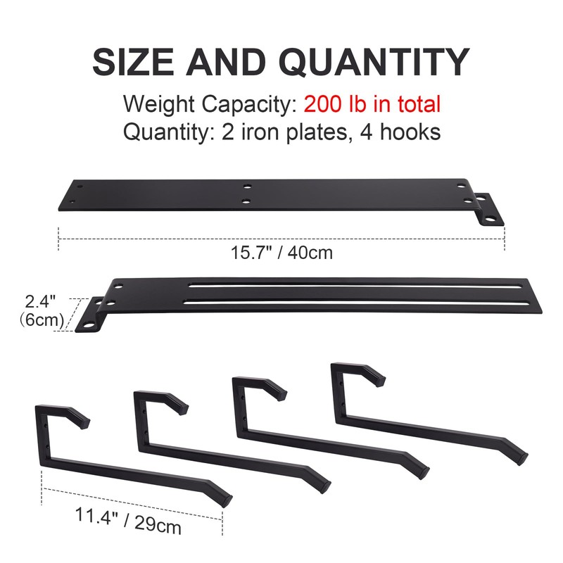 Gliretiky Folding Chair Hooks Wall Mounted Garage Storage Hooks Organising