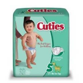 Cuties 72924 Cuties Premium Jumbo Diapers Size 5 108/PK (CR5001)