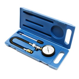Wiltec Compression Meter 0-20 Bar for Petrol Engines 3-Piece Set in Case for Cars Trucks Compression Meter Compression Tester Gauge Tester