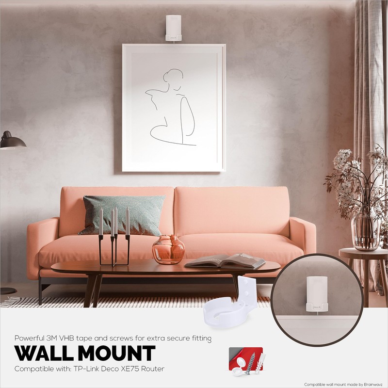 Screwless Wall Mount for TP-Link Deco X68, XE75, XE75 PRO,