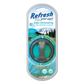 Refresh Your Car! E300864804 Dual Scent Diffuser, Alpine Meadow/Summer Breeze