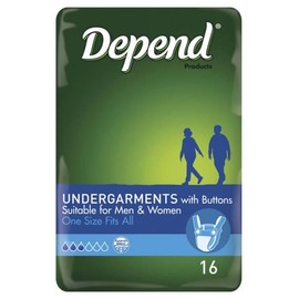 Depend Buy Depend Undergarments With Buttons 16 Pack Online