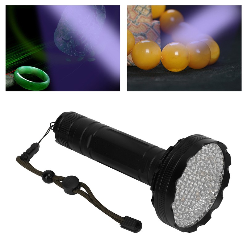 128 LED UV Flashlight Black Light LED Torch Lamp for