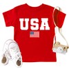 CAZYCHILD USA Flag Tee Shirt for Toddler Boys Girls 4th