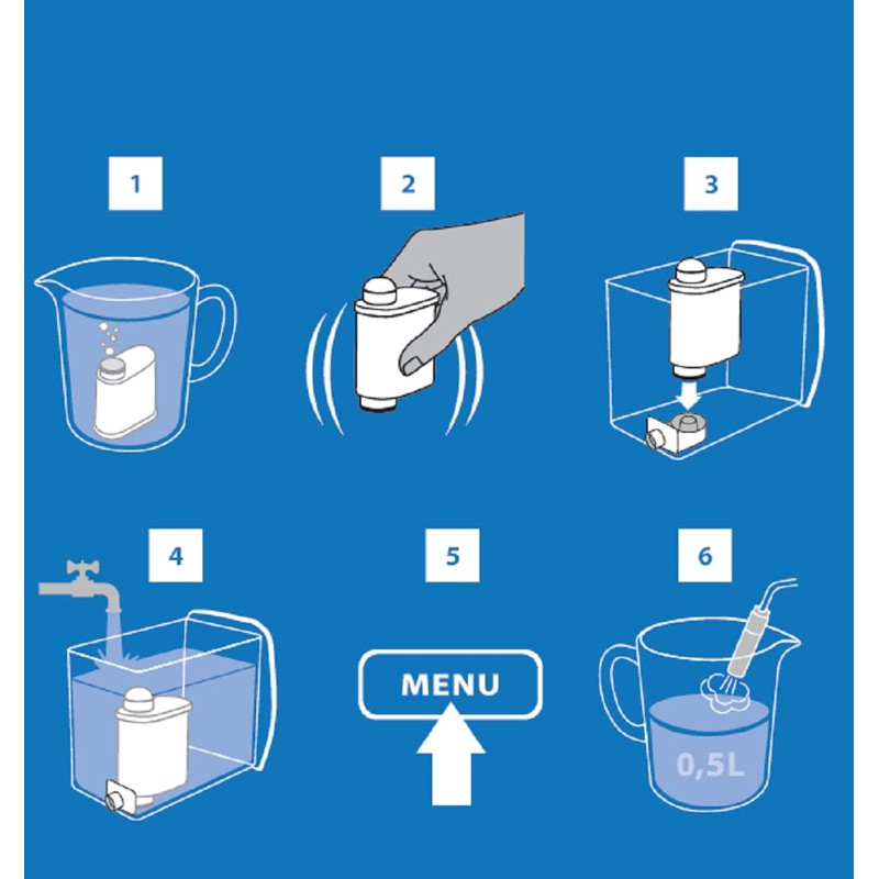Aqualogis Water Filter Compatible with Brita Intenza, TCZ7003, 467873 for