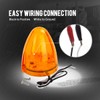 Partsam 5PCS 17LED Amber Cab Marker Top Roof Running Light