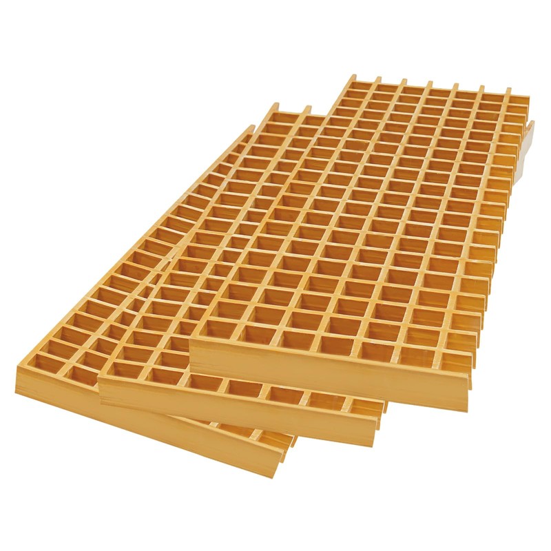 Silencear Fiberglass Molded Grating, 3 Pcs Fiberglass Drain Grate, Heavy