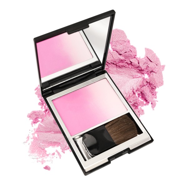 Matte Pink Blush for Cheeks, Multiuse Baked Powder Blush Palette