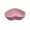Yuauy 6 pcs Pink Heart Shaped Porcelain Soy Sauce Dish