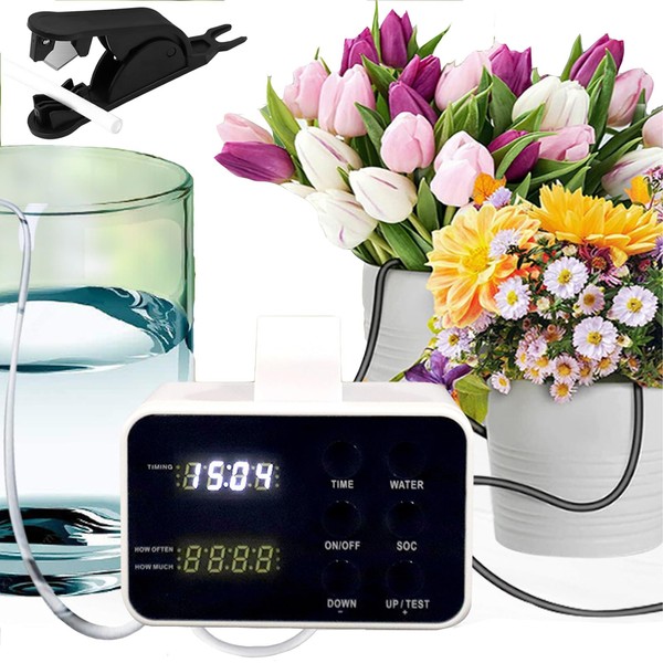 Automatic Plant Water Indoor, 15 Potted Plants Self Watering System,