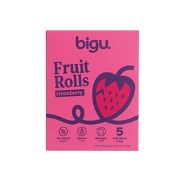 6-Pack Strawberry Fruit Rolls | 100% Natural | No Sugar Added | Gluten-Free | Vegan | 4.4 oz each pack (26.4 total Oz)