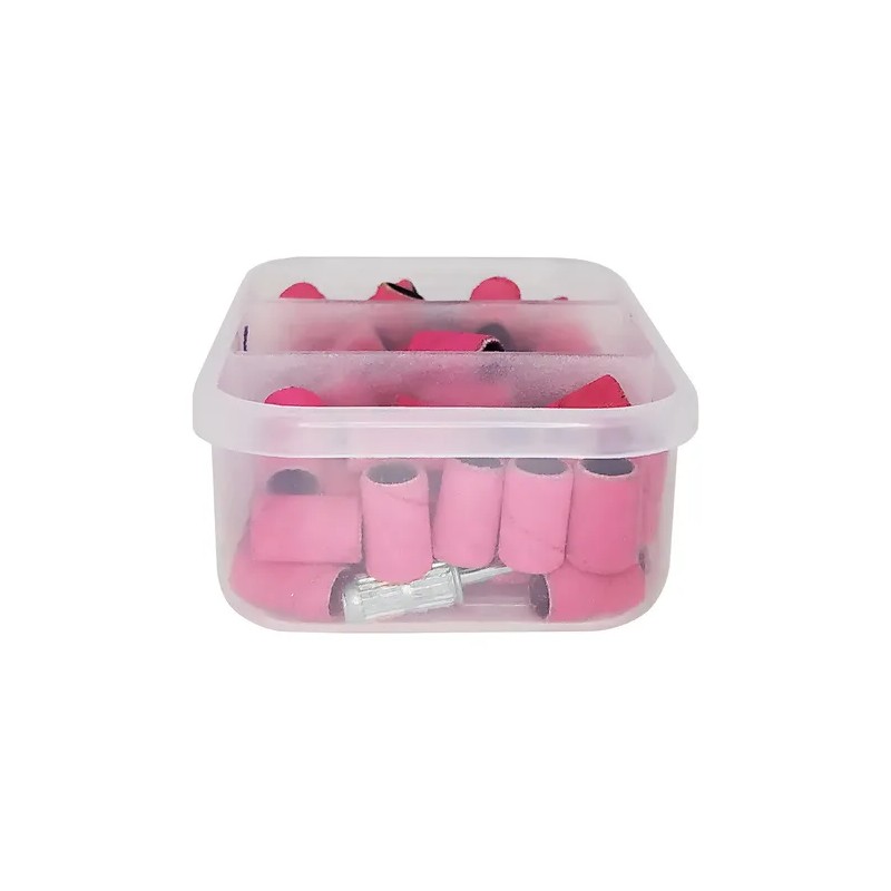Paquete Limas Barrilito Rosas Uñas #80#120#220 Fantasy Nails