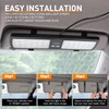 Nilight Red White 48LED Visor Strobe Lights Interior Windshield Emergency