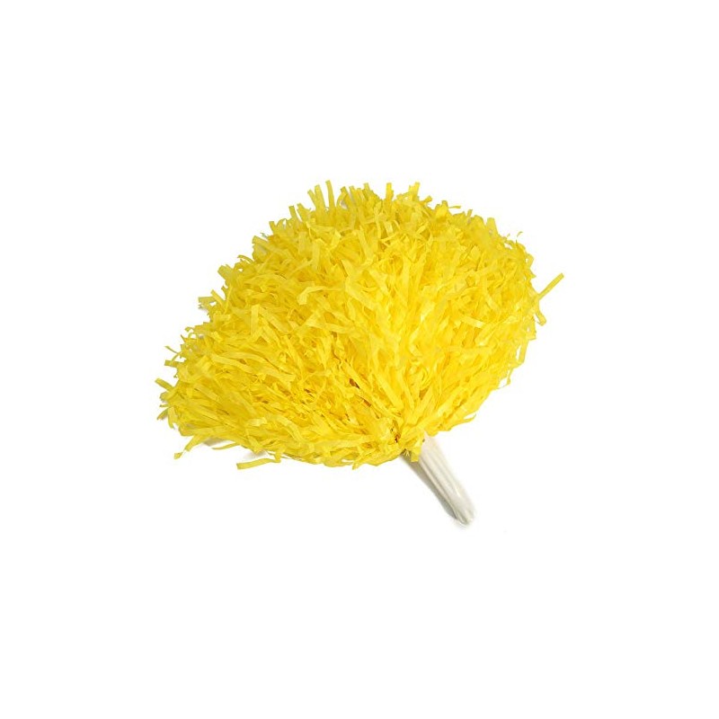 Qiterr Pompoms Cheer,Chear Poms Cheerleader Poms Aerobics Dance Useful Accessories(Yellow)