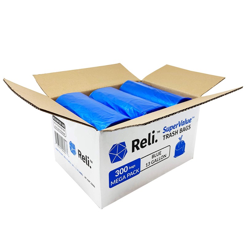 Reli. SuperValue 13 Gallon Recycling Bags | 300 Count |