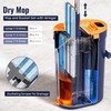 Mop and Bucket Set with Wringer, 3-Tank Flat Mop and