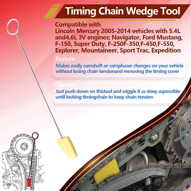 Datrenm Valve Spring Compressor Tool Kit Compatible with Ford 4.6L
