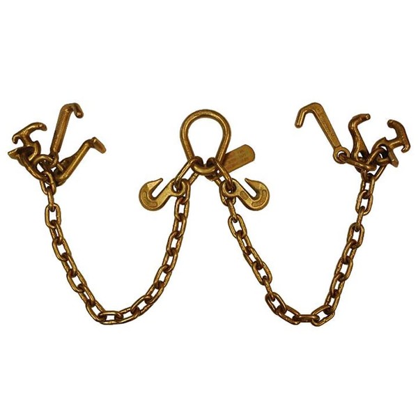V Bridle Tow Chain|G70-5/16 Inch × 3 Foot Bridle Trailer