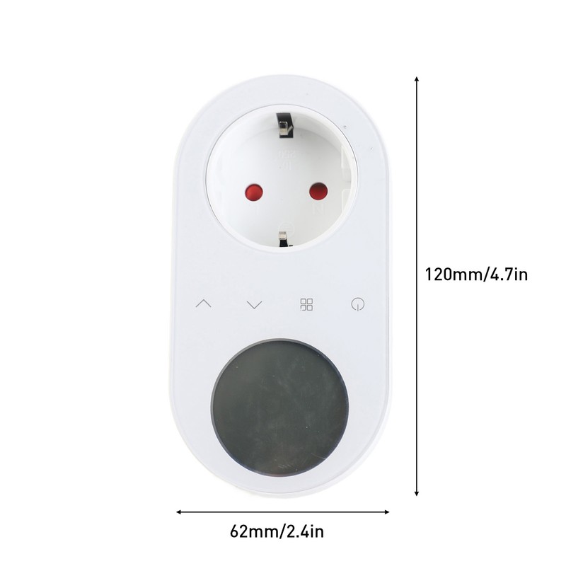 Digital Thermostat Outlet Plug 16A Outlet Socket Temperature Controller 5+1+1