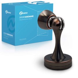 Neoera Magnetic Door Stop（Oil Rubbed Bronze Color） Door Stopper Strong Magnetic Door Catch for Hold Door Open, Anti-Rust, Heavy Duty for Various Door Types, Wall & Floor Mount 2Pack