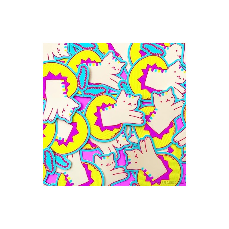 Cat Virtual Pet 90s Y2K Vinyl Sticker