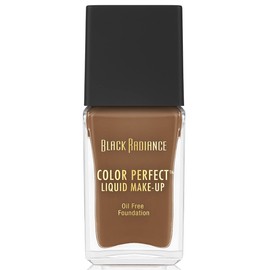 Black Radiance Color Perfect - Maquillaje líquido de cobertura completa, caramelo, 1 onza líquida