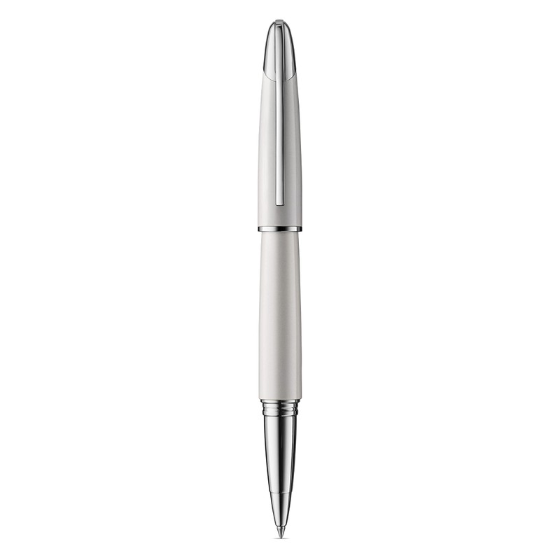 Colibri Equinox Rollerball Pen - White Lacquer and Chrome Accents