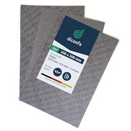 diconfa Elring Abil N Sealing Paper DIN A4 Set of 3 x 0.25 mm 0.5 mm 1.0 mm Oil/Petrol Resistant Universal Sealing Material for Cars Cars Motorcycles Scooters Oldtimer Machines