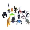 Mini Safari Jungle Animals Play Set - 28 Assorted Creatures,