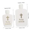 iplusmile 4Pcs Refillable Empty Holy Water Bottles Decorative Containers for