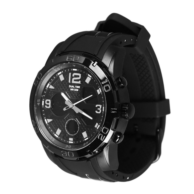Men Digital Sports Watch Dual Dial Dual Time Display 50m