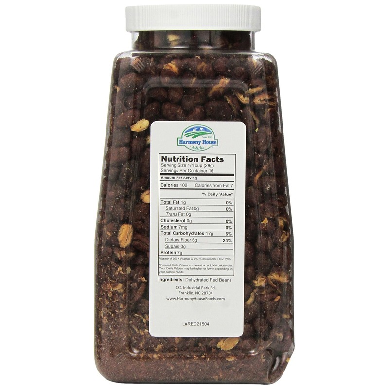 Harmony House Foods TRUE Dehydrated Red Beans - Easy Cook