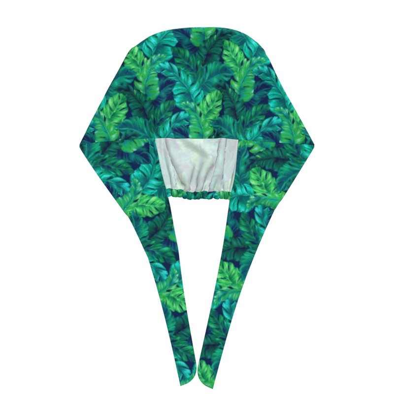 Tropical Hawaiian Leaves Turquoise Leaf Summer Unisex Adjustable Surgical Sweatband