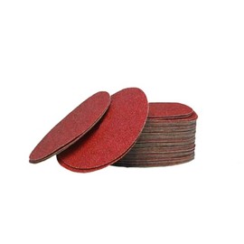 Finixa Red Aluminum Oxide Sanding Disc, Paper Backing, for Eccentric & Rotating Sanders, 6 inch/150mm Diameter, No Holes, Hook and Loop (Grit 80 (100 Disc per Box))