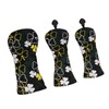 3PCS Golf Head Cover for Fairway Woods Driver Hybrids PU