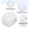 White Shower Cap, Terry Lined Shower Cap for Women, Double