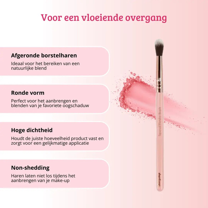 Boozyshop Pink &amp; Rose Gold Tapered Blender Brush
