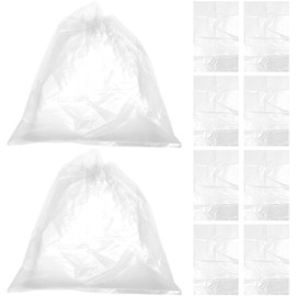 JECOMPRIS 10pcs Thickened Transparent Plastic Dust Cover for Furniture Reusable Wrapping Bags for Home Appliances Protective for Kitchen and Office Use