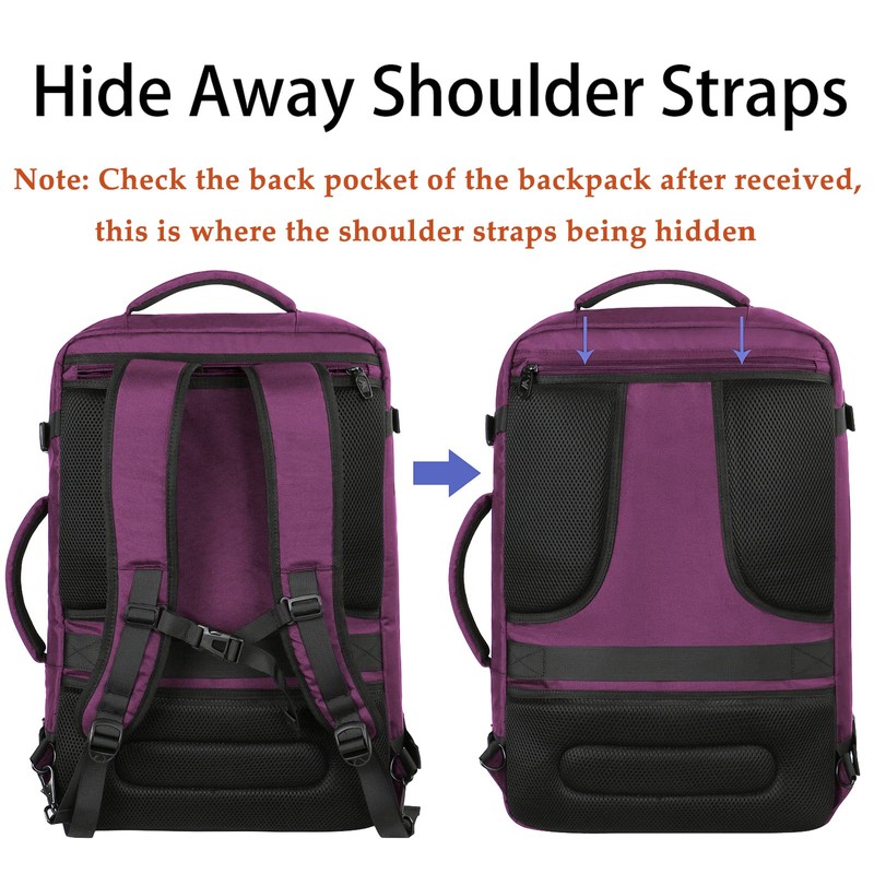 MATEIN Carry on Backpack for Women, 27L Flight Approved Backpack