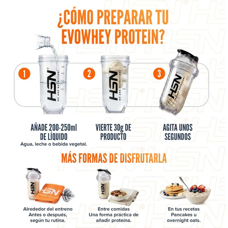 HSN Sports Evowhey Concentrated Whey Protein Vanilla 500 g Black