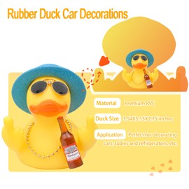 CoFuBcad Funny Yellow Duck Car Dashboard Decoration