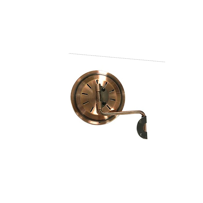 4-Inch Brass Swivel Thermometer with Humidity Function